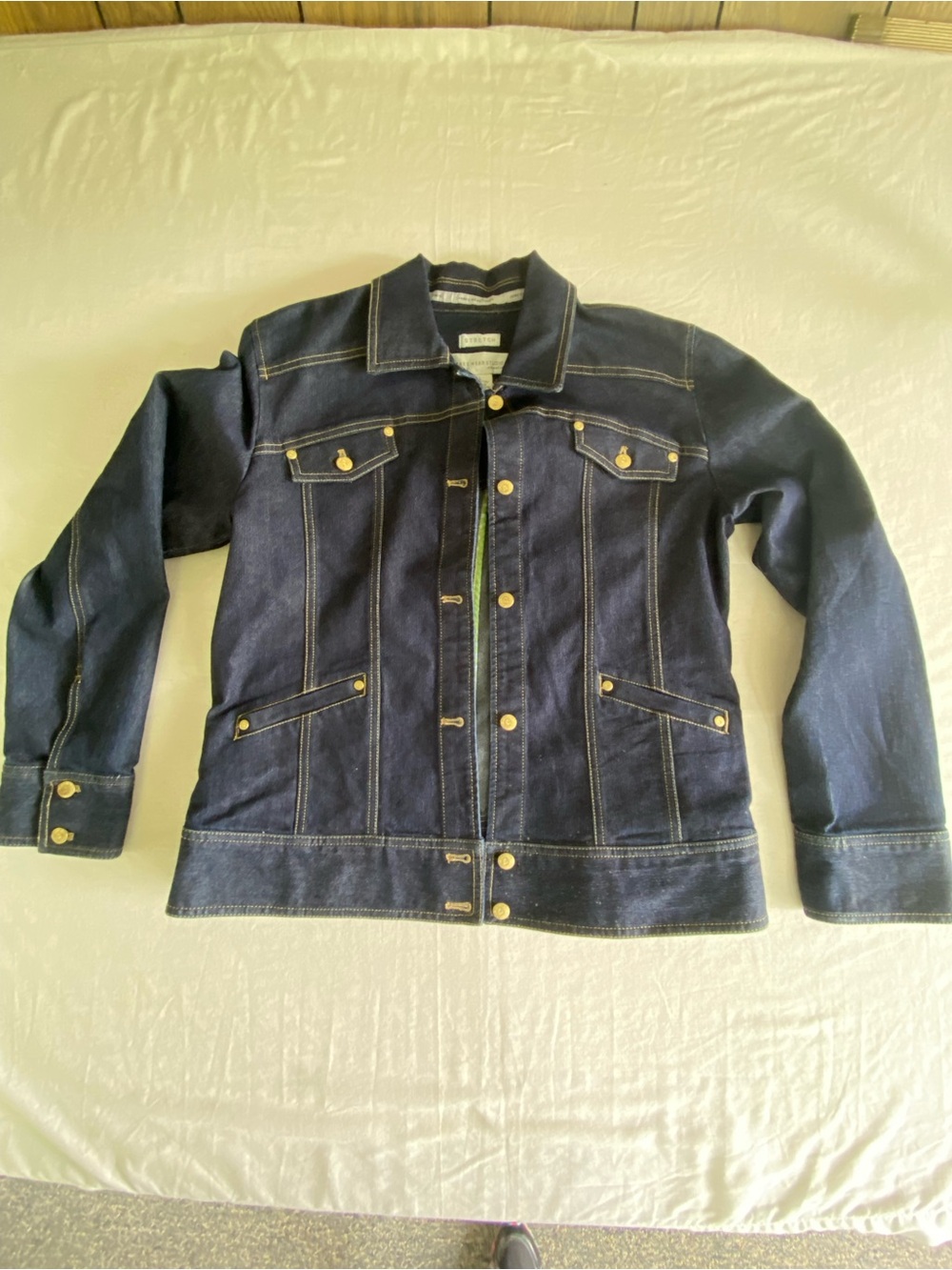 Jones Wear Studio Stretch blue Jean Denim Ladies Women’s Large Jacket